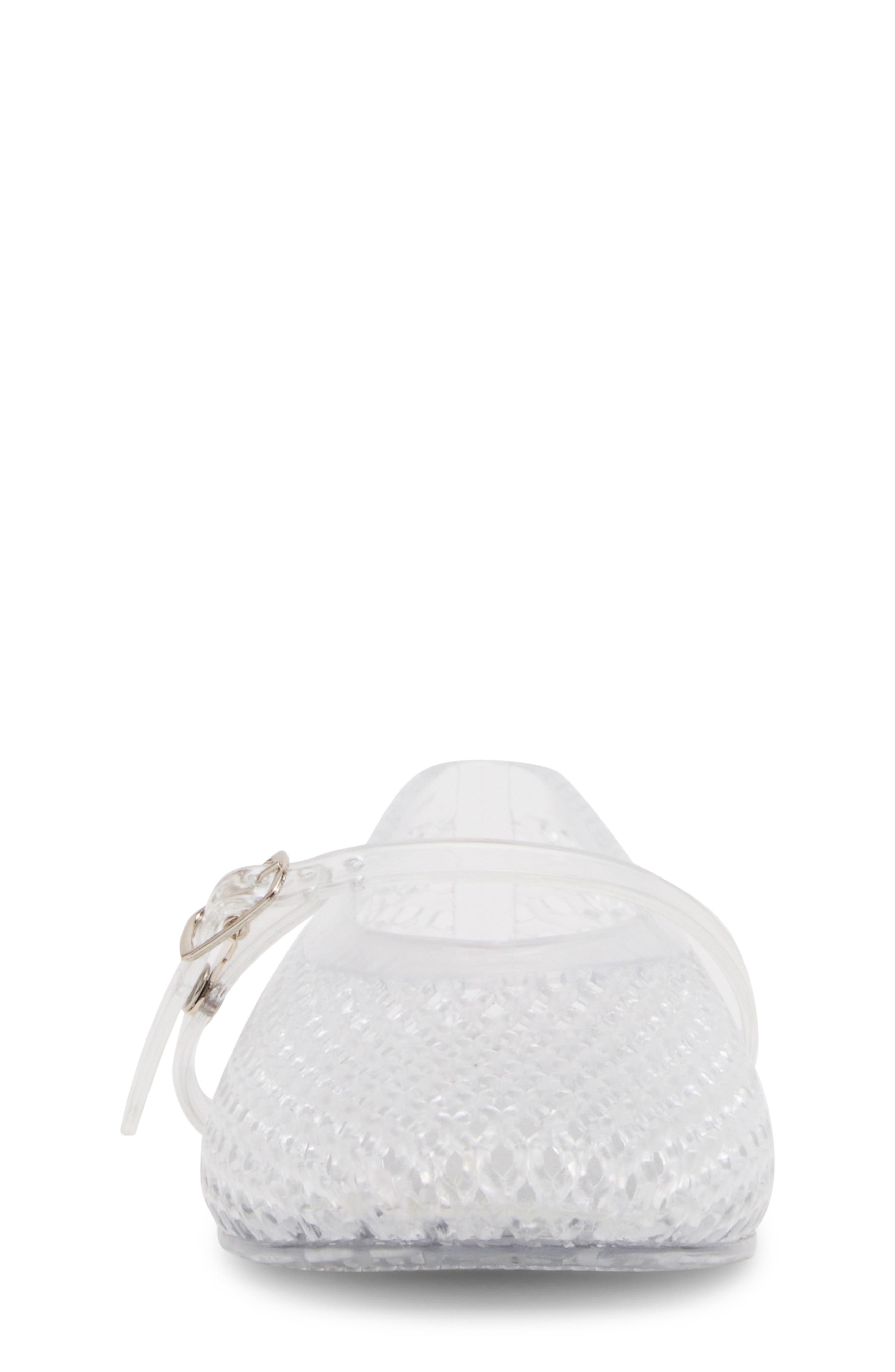 Steve Madden Kids' JKrista Jelly Flat, Alternate, color, Clear
