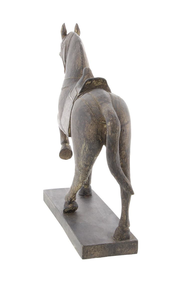 SONOMA SAGE HOME Traditional Resin Prancing Horse Sculpture, Alternate, color,