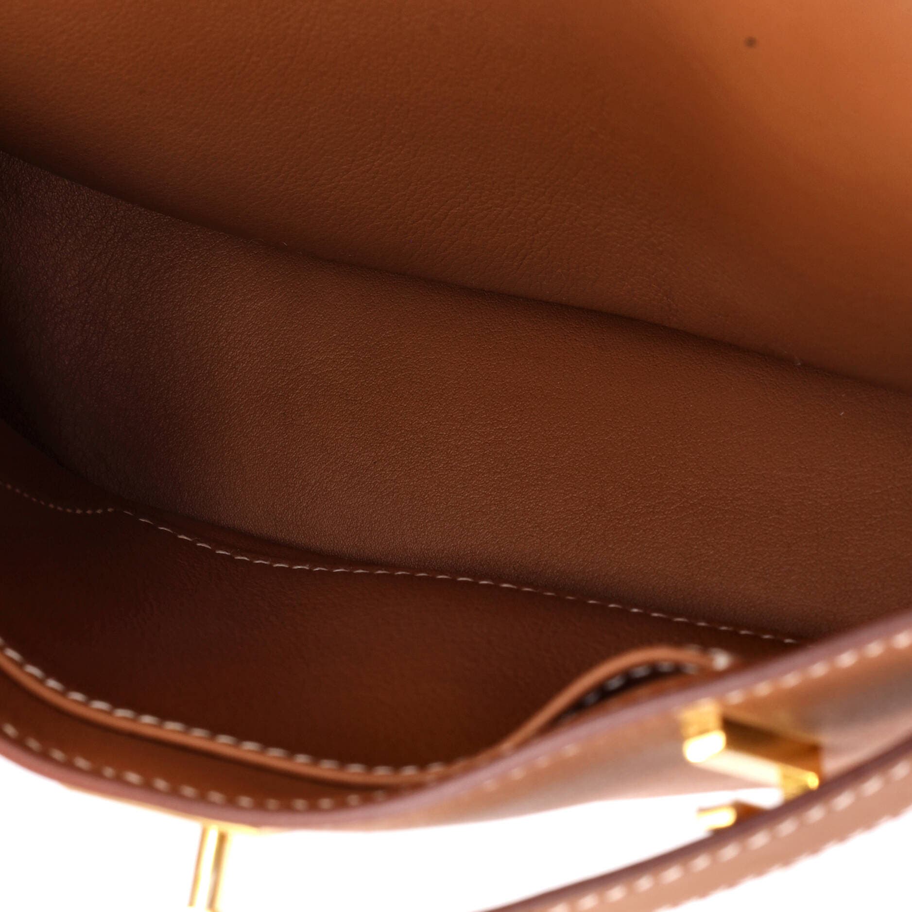 Pre-Owned Hermes Jypsiere Bag Swift Mini, Alternate, color, Gold