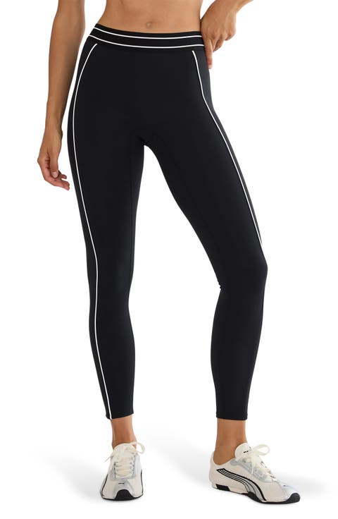 Tierney Contrast Trim Ankle Leggings