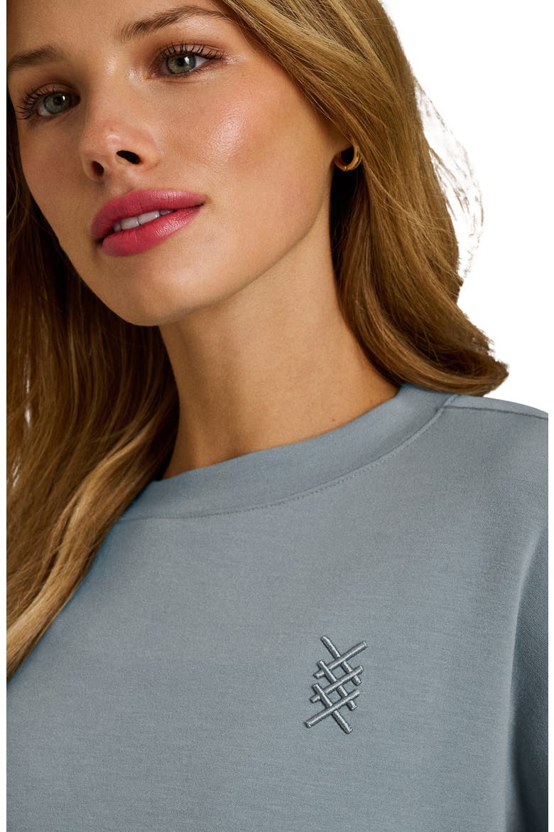 DreamGlow Crewneck Sweatshirt, Alternate, color, DEEP SAGE GRAY