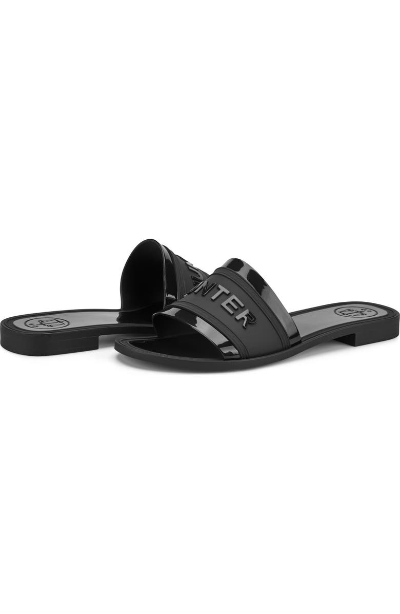 Hunter Marina Slide Sandal, Alternate, color, Black 001