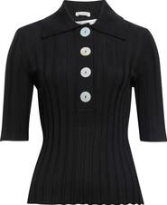 NACKIYÈ Sugarman Virgin Wool Rib Polo