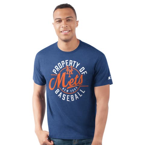 Men's Starter  Royal New York Mets Prime Time Property Of T-Shirt