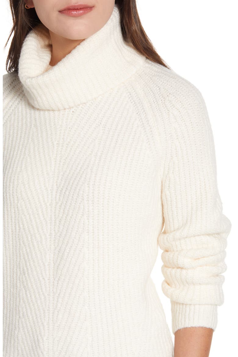 Turtleneck Sweater, Alternate, color, ANTIQUE CREAM