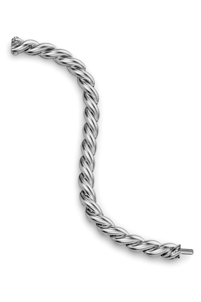 Mercer Sculpted Cable Chain Bracelet, Alternate, color, SILVER