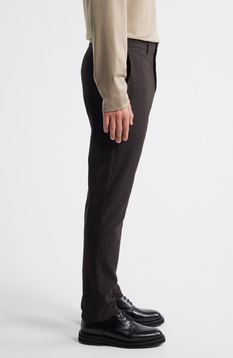 Theory Zaine Slim Fit Flat Front Trousers, Alternate, color, Brownwood Multi - 2Hw
