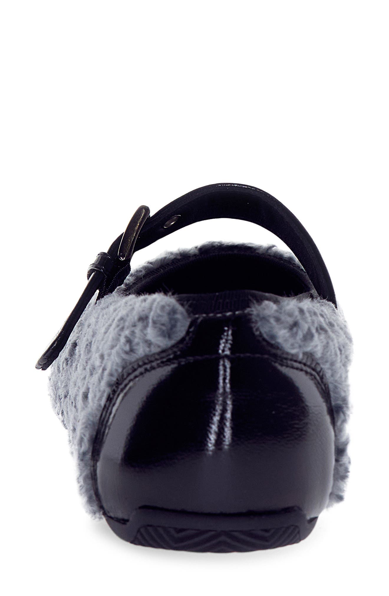 Candice Cooper Dafne Bird High Pile Fleece Flat, Alternate, color, Grey