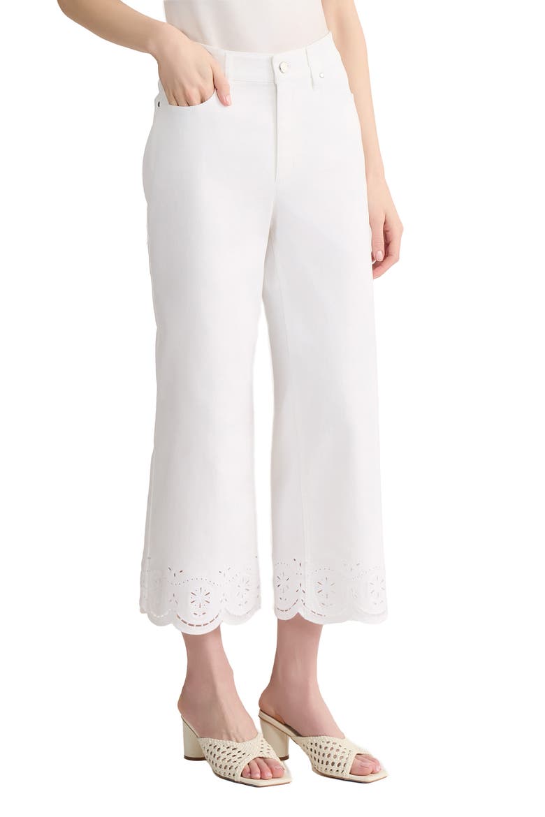 Lexington Straight Leg Crop Pants, Alternate, color, SOFT WHITE