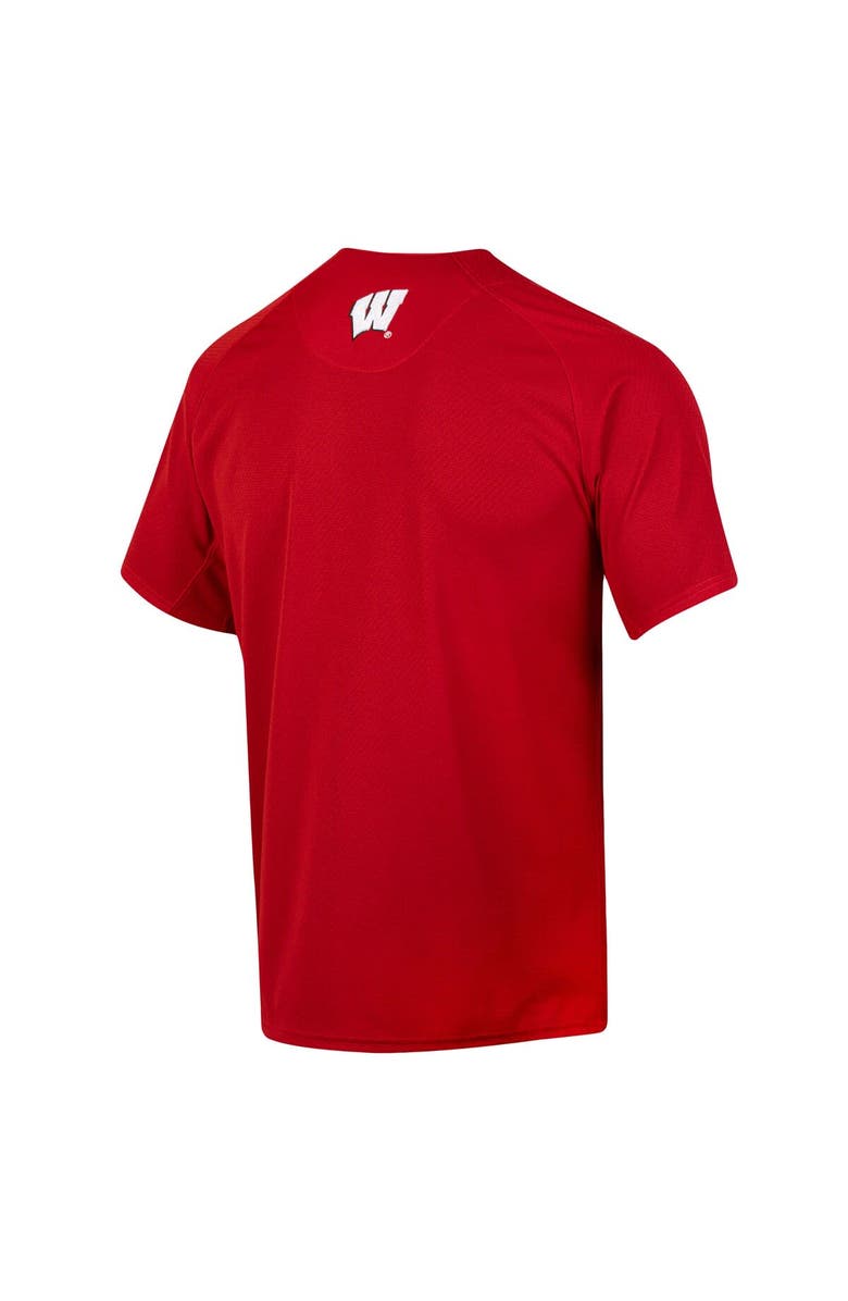 Under Armour Men's Under Armour Red Wisconsin Badgers Replica Full-Button Baseball Jersey, Alternate, color, Red