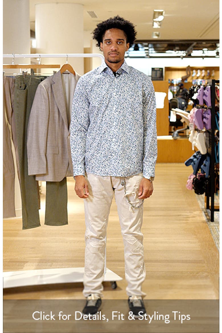 Laurendeau Floral Cotton Button-Up Shirt video