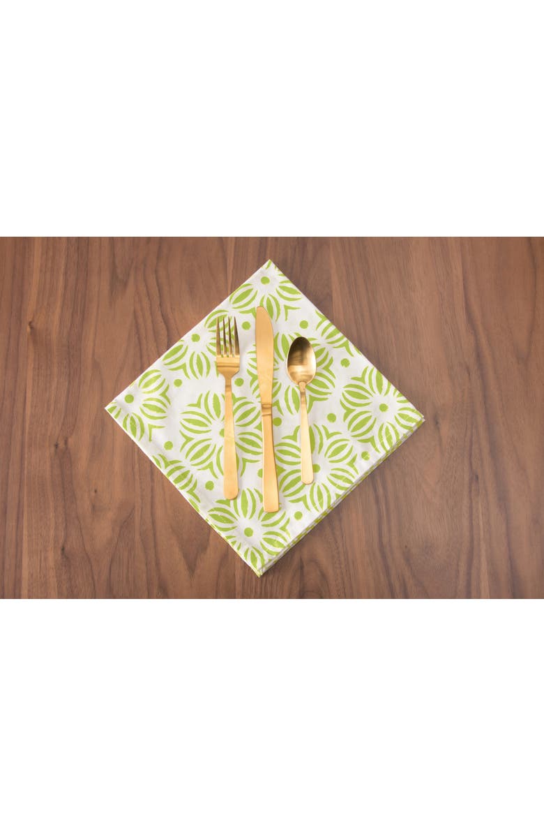 carol & frank Midge Citron Napkin Set of 4, Alternate, color, Yellow