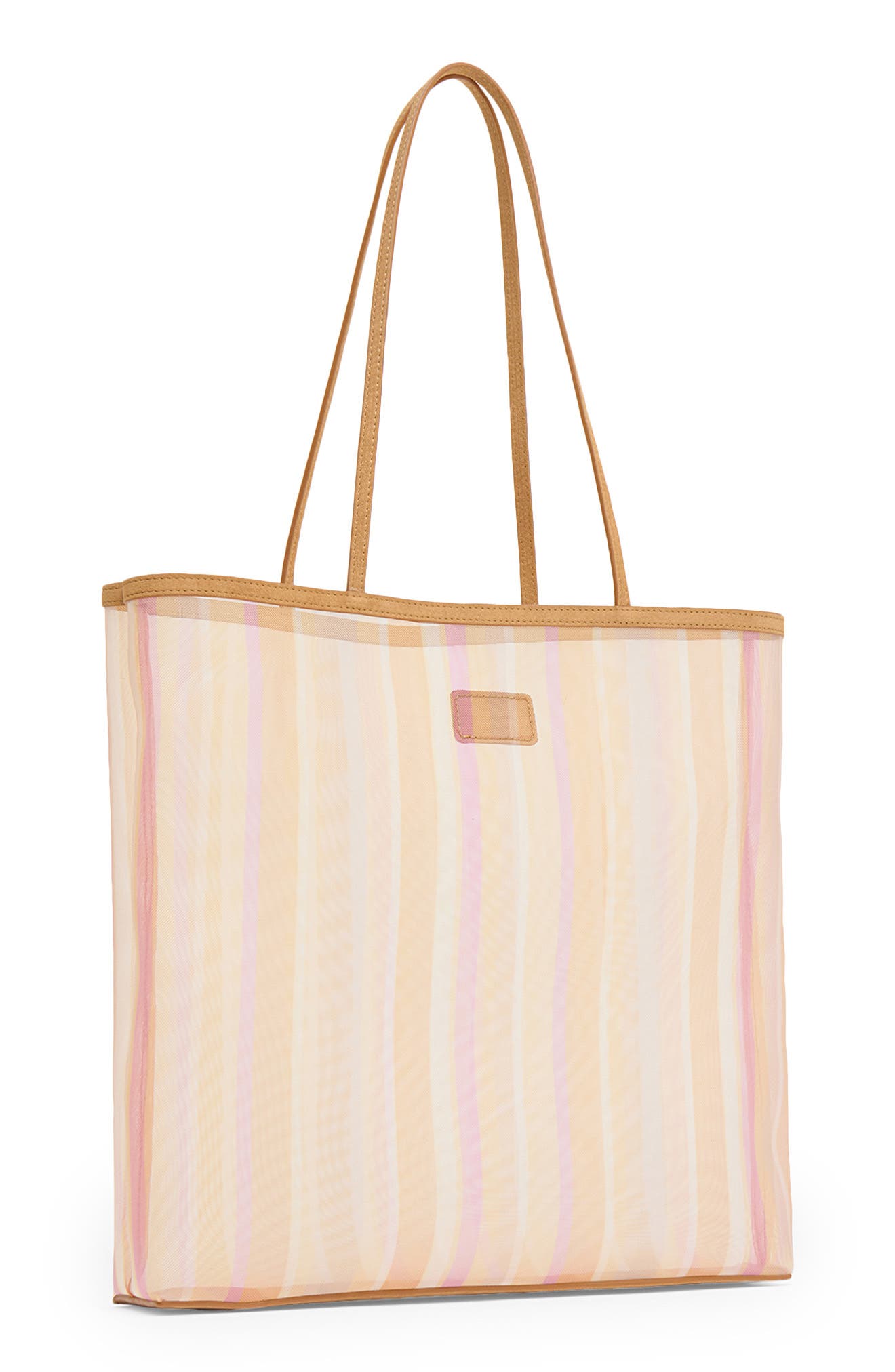 Large Filo Stripe Mesh Tote, Alternate, color, SUNSET MULTI