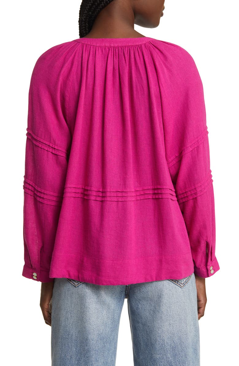 Rails Frances Linen Blend Button-Up Shirt | Nordstromrack