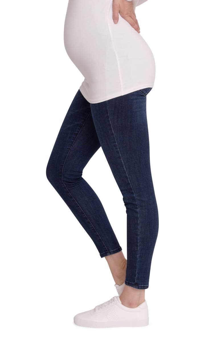 Ingrid & Isabel<sup>®</sup> Crossover Panel Maternity Skinny Jeans, Alternate, color,