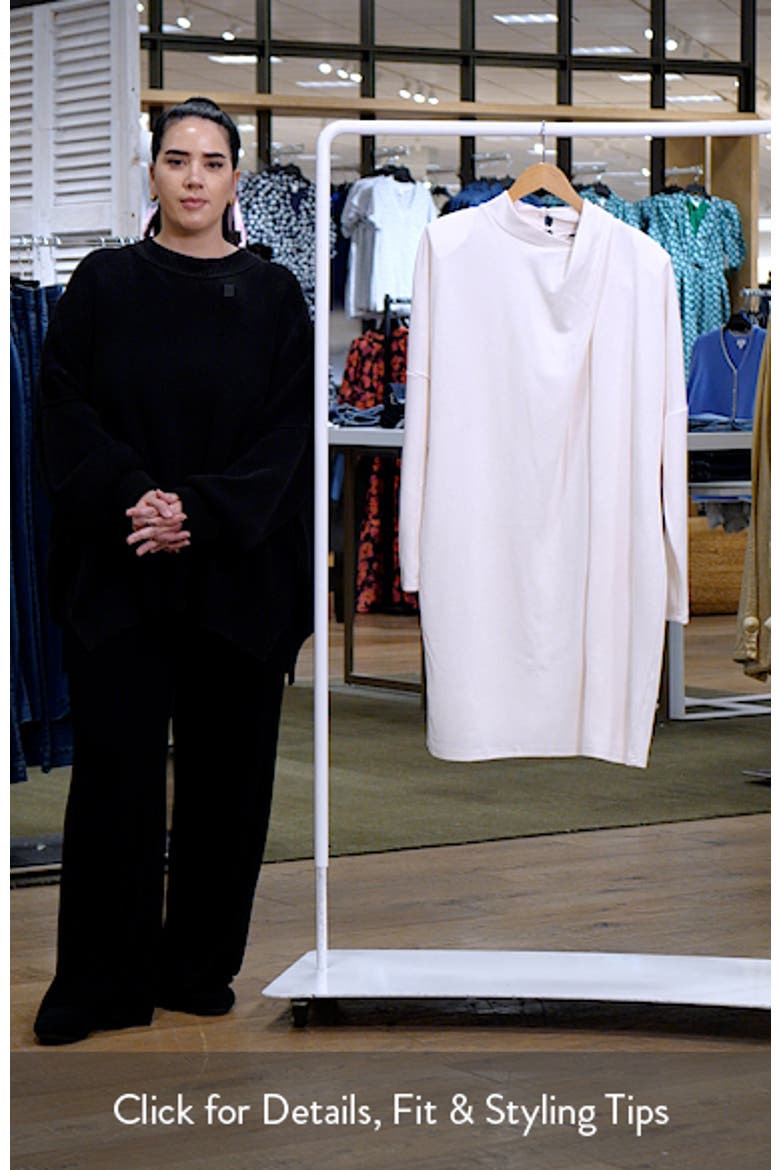Wrap Neck Long Sleeve Minidress video