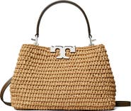 Tory Burch Mini Eleanor Raffia Satchel