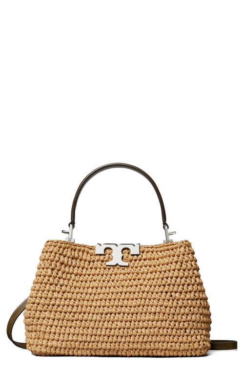 Tory Burch Mini Eleanor Raffia Satchel in Honeycomb at Nordstrom