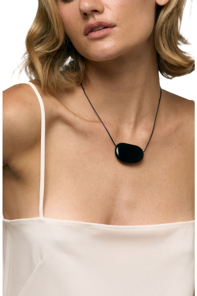Julia Necklace, Alternate, color, Black/Black