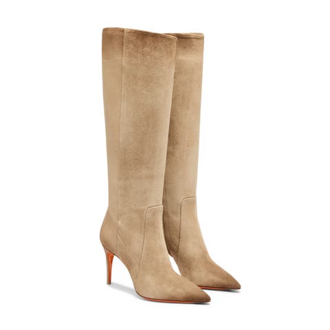 Women's Suede High-Heel Boot