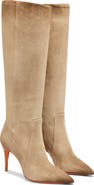Santoni Women's Suede High-Heel Boot