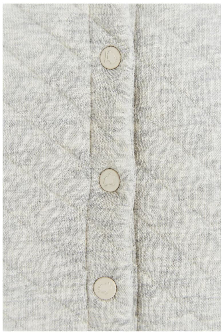 Premium Cotton Mini Quilted Overalls For Infant, Alternate, color, Grey