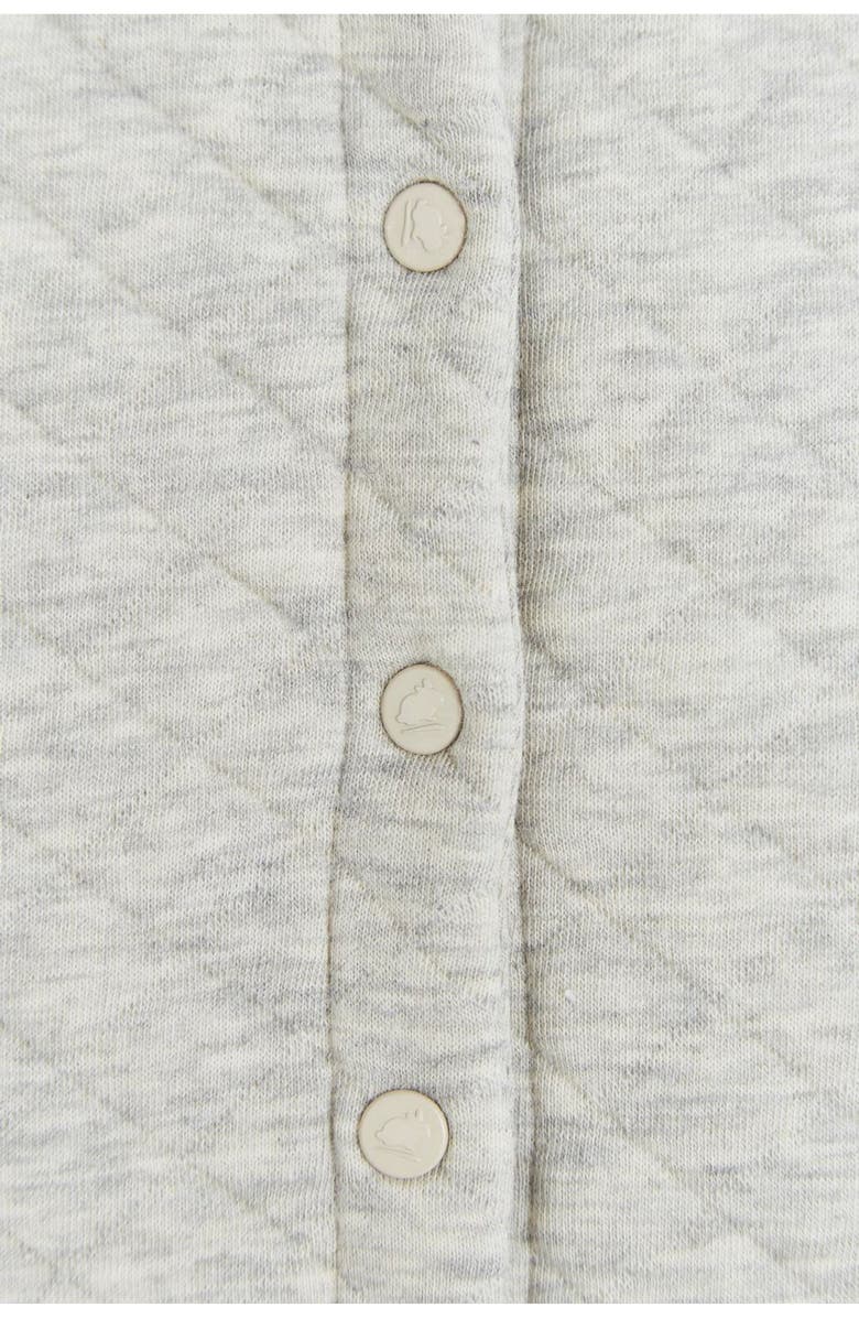 Babycottons Premium Cotton Mini Quilted Overalls For Infant, Alternate, color, Grey