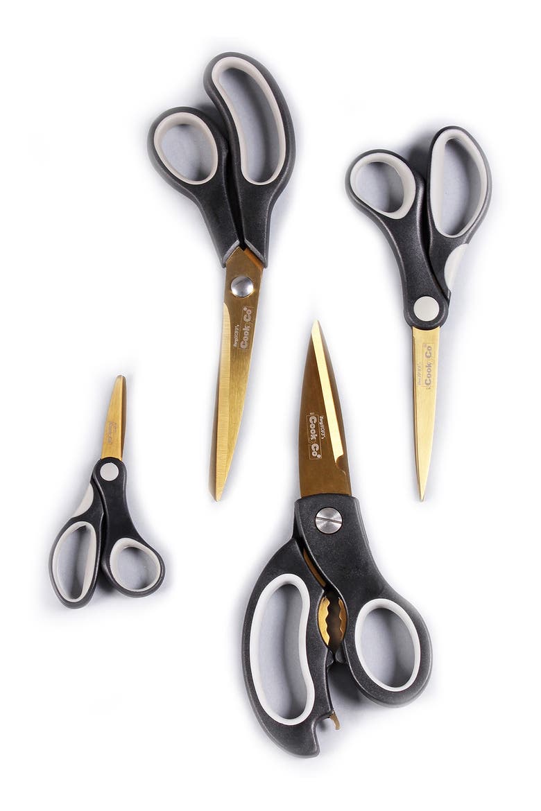 Studio Gold Scissors - Set of 4, Alternate, color, GOLD