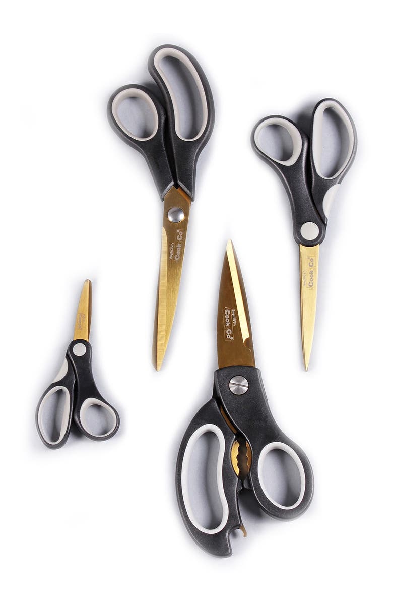 BergHOFF Studio Gold Scissors - Set of 4, Alternate, color, Gold