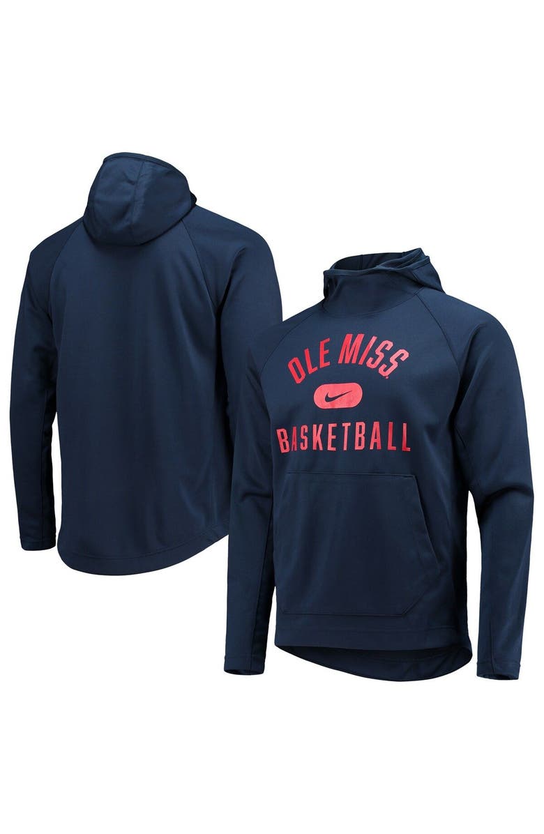 Nike Men's Nike Navy Ole Miss Rebels Spotlight Raglan Pullover Hoodie, Main, color, 