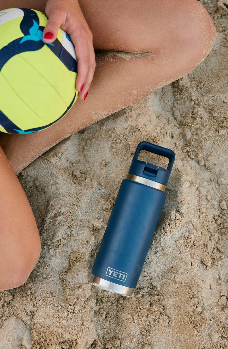 YETI Rambler 26-Ounce Straw Bottle, Alternate, color, Navy