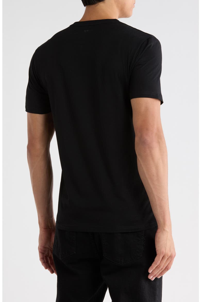 3D Geometric Line Graphic T-Shirt, Alternate, color, BLACK