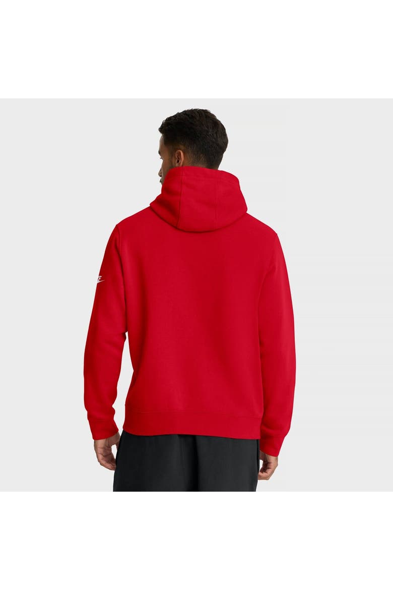 Men's Nike Scarlet San Francisco 49ers Full Blitz Club Fleece Pullover Hoodie, Alternate, color, Scarlet