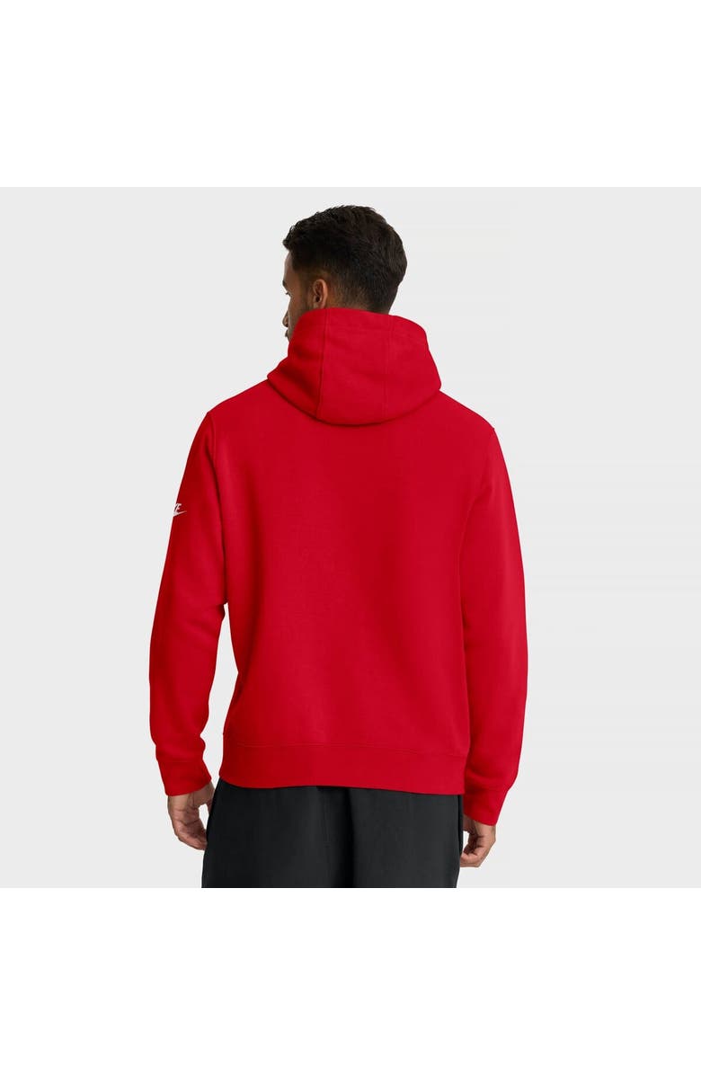 Nike Men's Nike Scarlet San Francisco 49ers Full Blitz Club Fleece Pullover Hoodie, Alternate, color, Scarlet