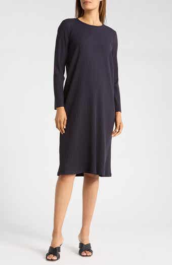 Eileen Fisher Long Sleeve Rib Dress