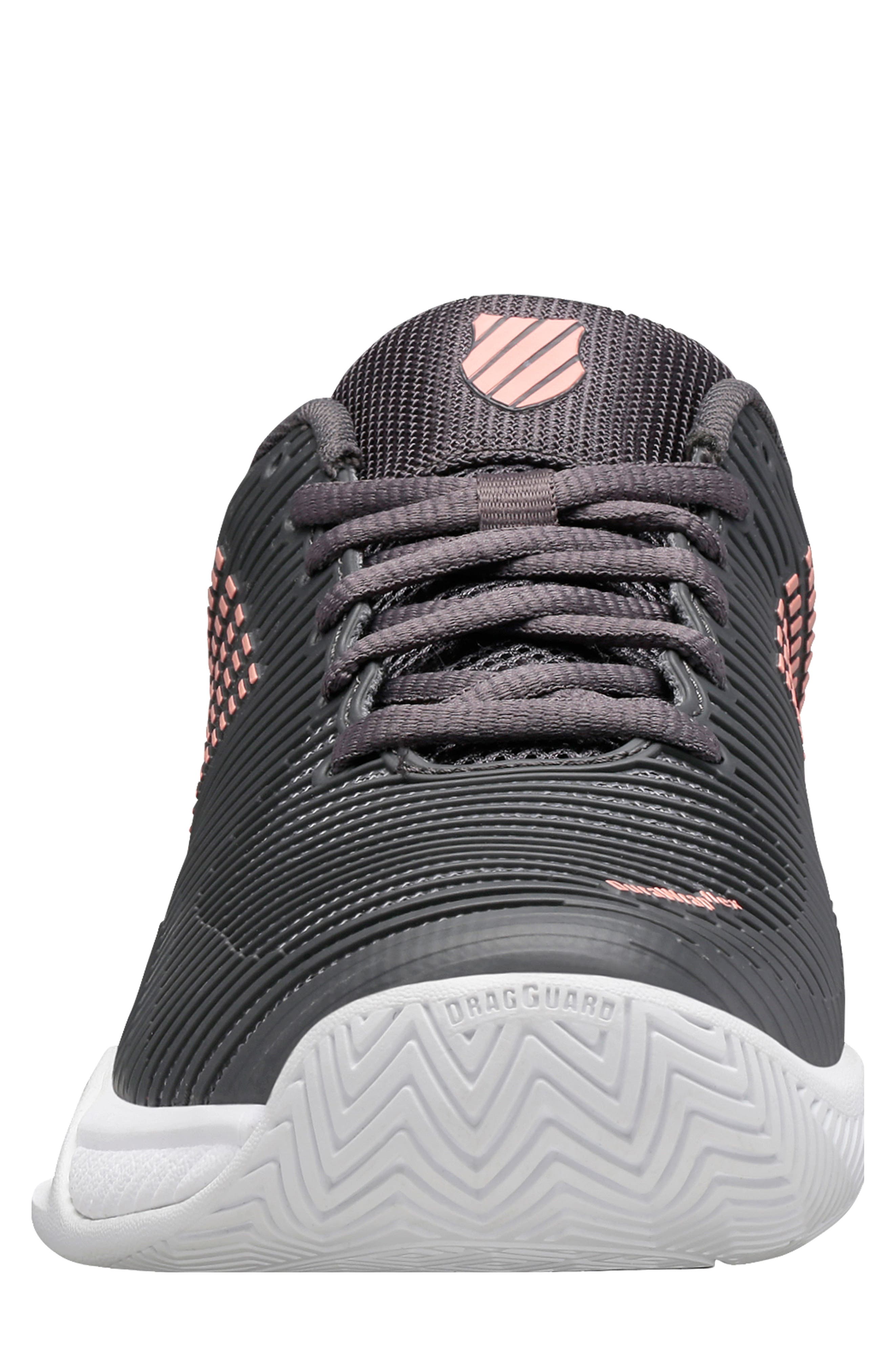 Hypercourt Express 2 Tennis Shoe, Alternate, color, ASPHALT/WHITE/PEACH AMBER