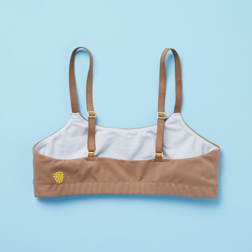 Yellowberry Pipit Pima Cotton Bra In Mocha