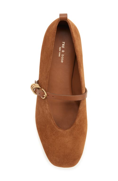 Rag & Bone Spire Mary Jane Flat In Brown