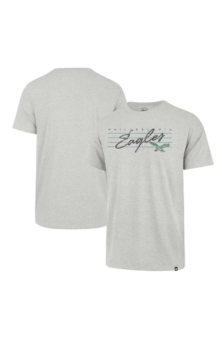 '47 Men's '47 Gray Philadelphia Eagles Downburst Franklin T-Shirt, Main, color, Gray