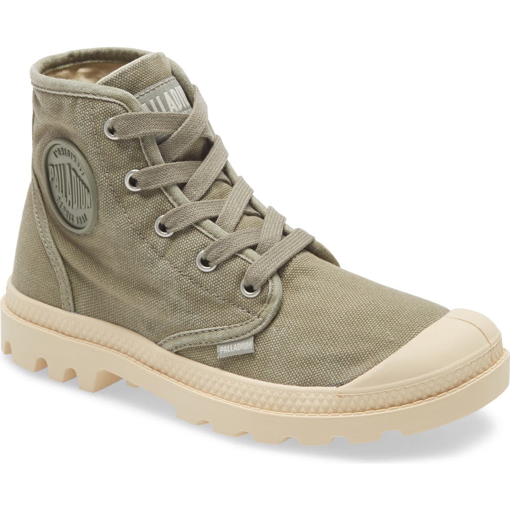 Palladium Pampa Hi Bootie in Vetiver
