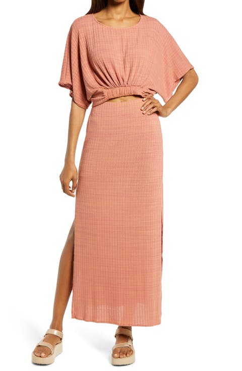 Kelsey Rib Crop Top & Skirt Set