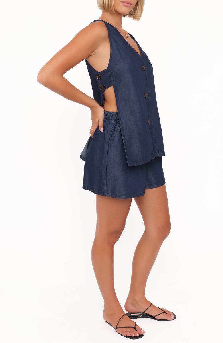 Petal & Pup Miller Vest & Shorts Set, Alternate, color, Chambray
