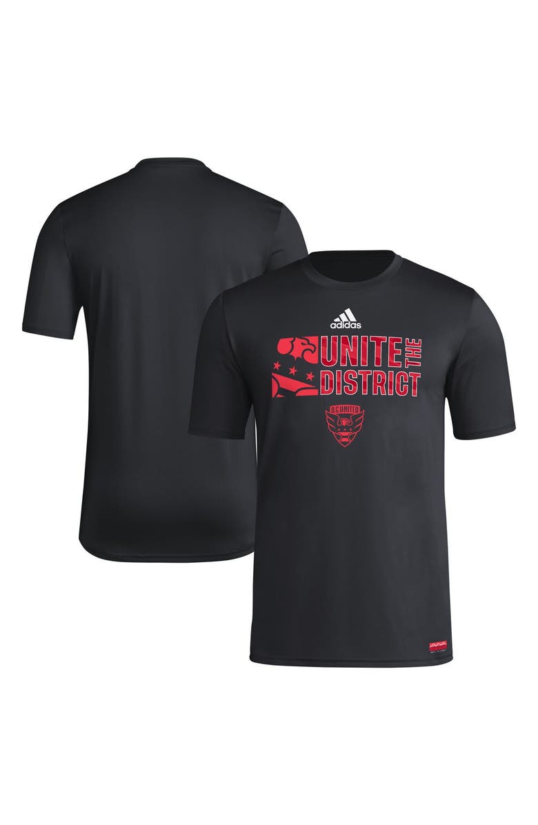 adidas Men's adidas Black D.C. United 2024 Jersey Hook AEROREADY T-Shirt, Alternate, color, Black