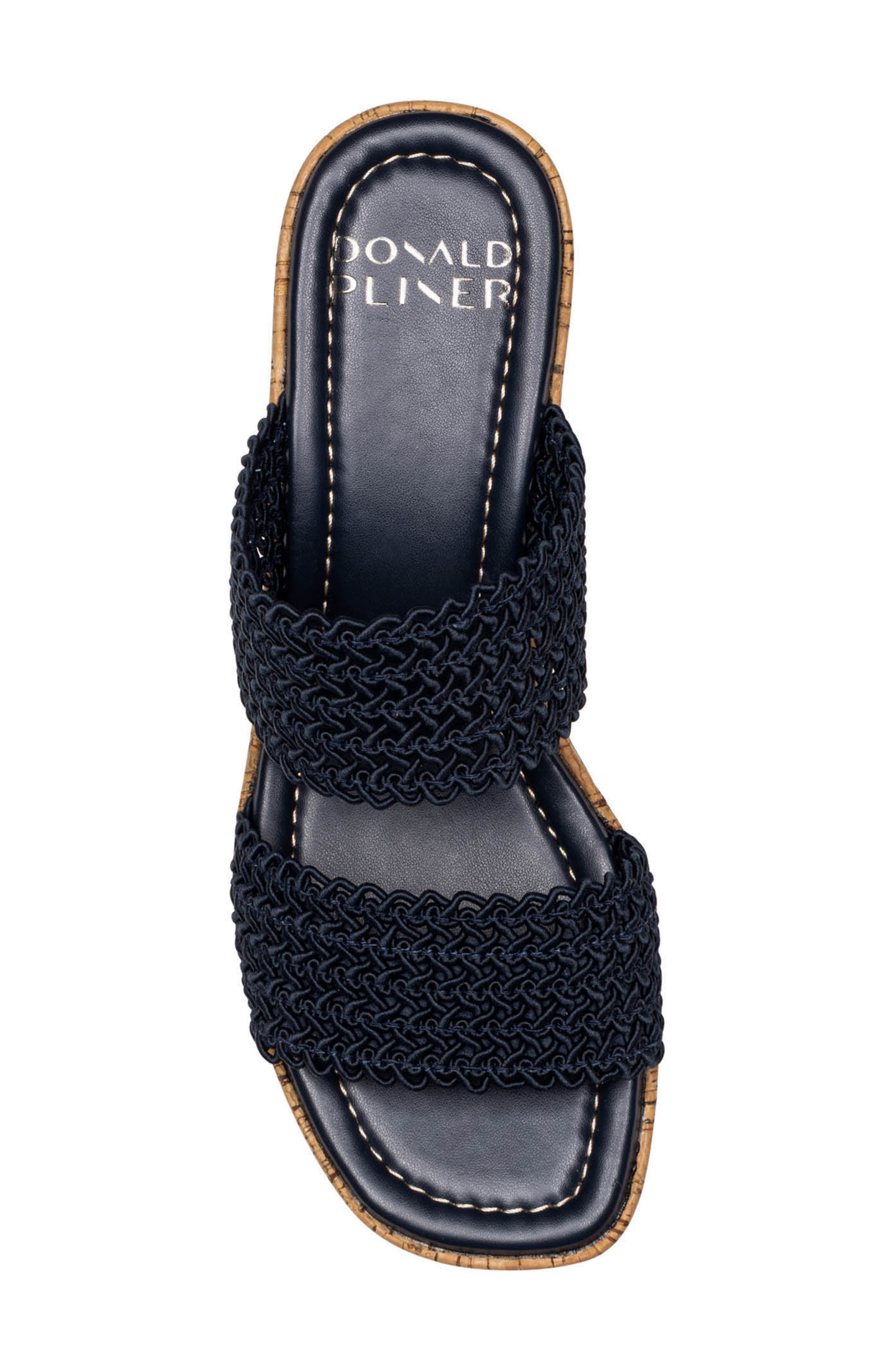 Platform Wedge Sandal, Alternate, color, NAVY
