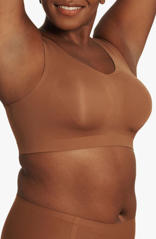 Evelyn & Bobbie Women's Neutrals Structured Scoop Bra In Clay In Clay