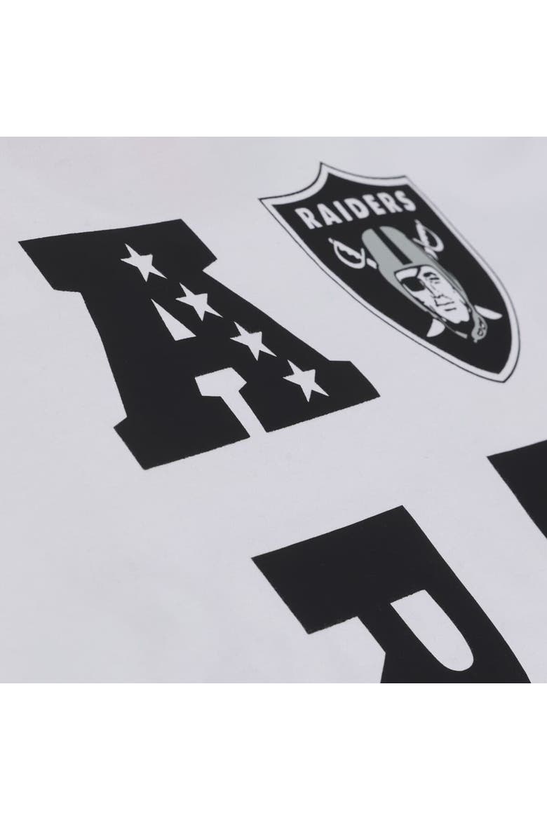 Men's Mitchell & Ness White Las Vegas Raiders Monochrome T-Shirt, Alternate, color, White