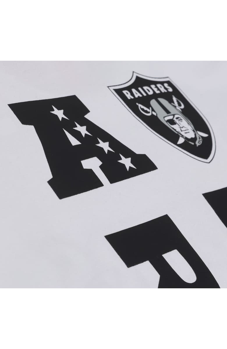 Mitchell & Ness Men's Mitchell & Ness White Las Vegas Raiders Monochrome T-Shirt, Alternate, color,