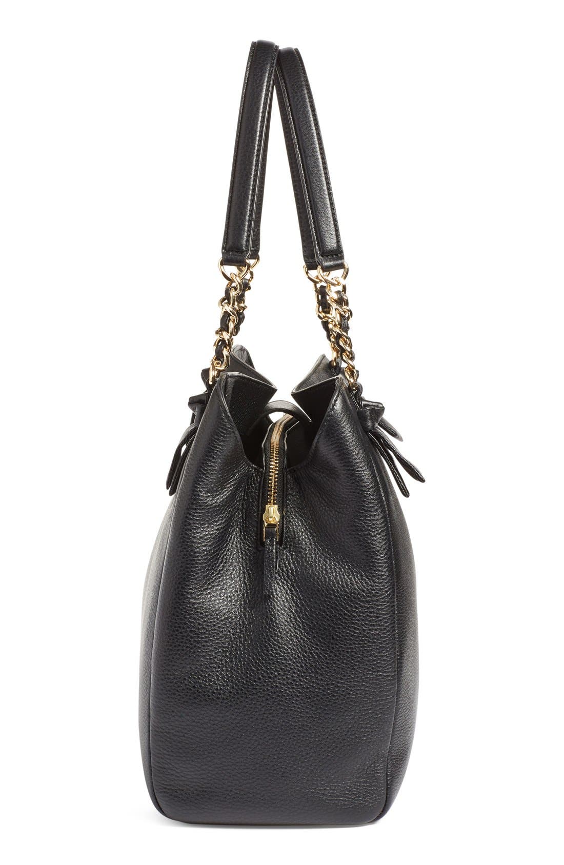 Tory Burch 'Harper' Leather Tote, Alternate, color, 