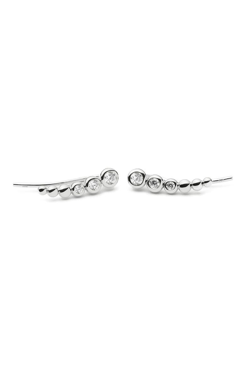 Tennis Ear Crawlers, Alternate, color, SILVER