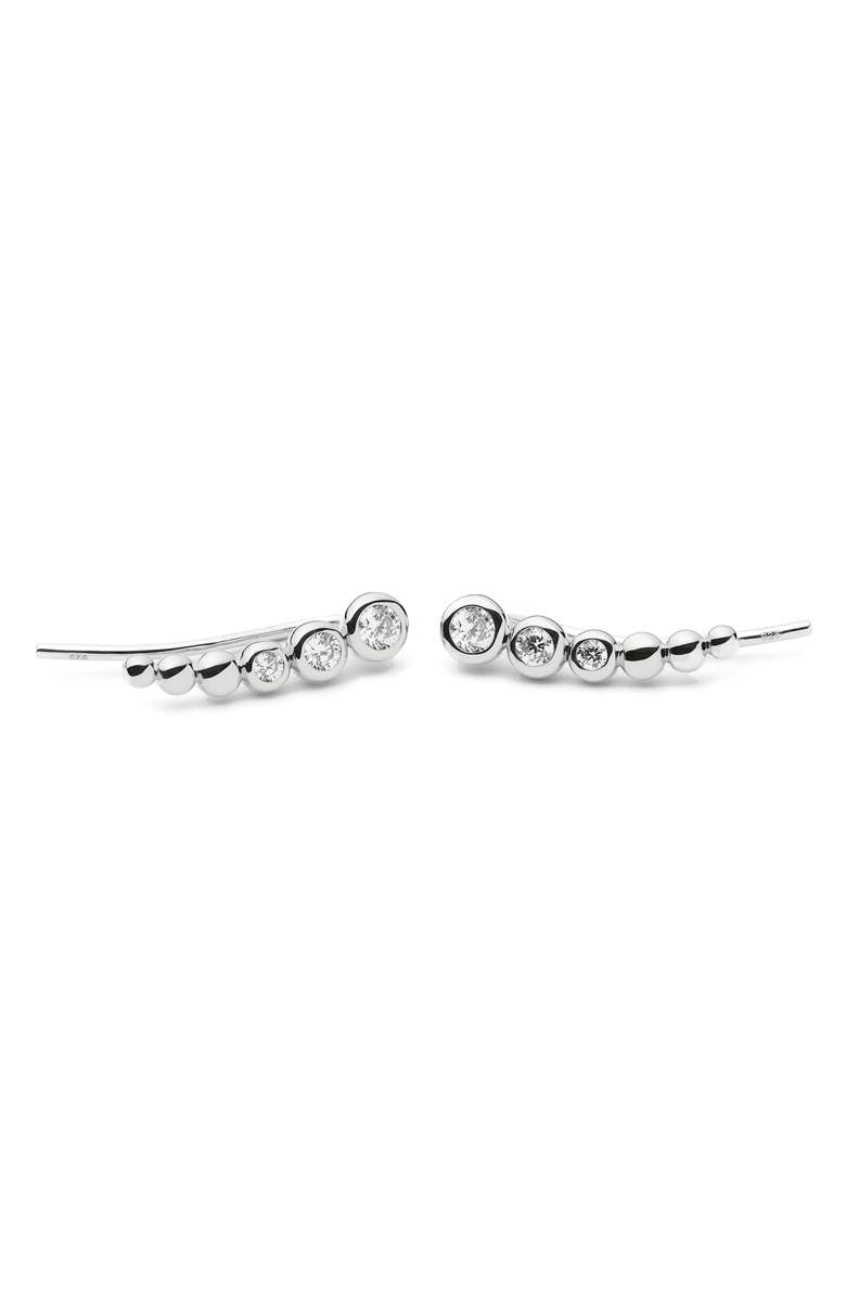 Missoma Tennis Ear Crawlers, Alternate, color, Silver